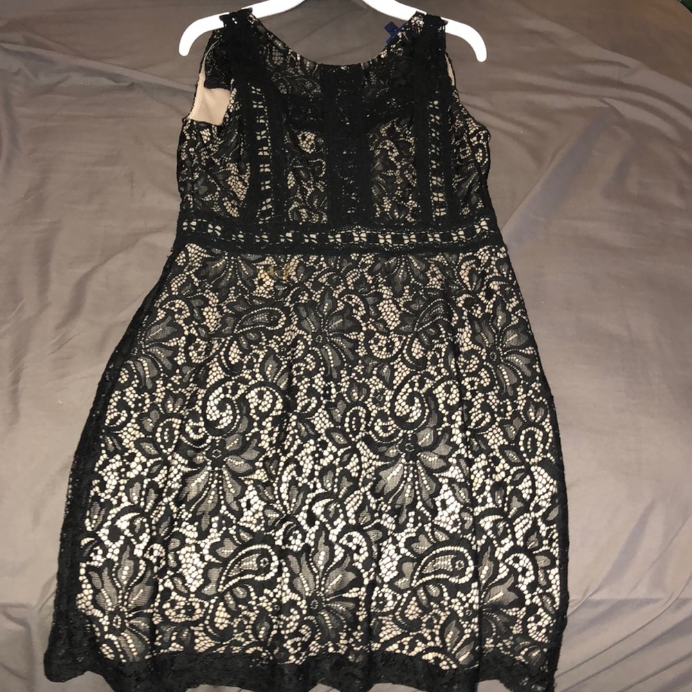 Black lace dress